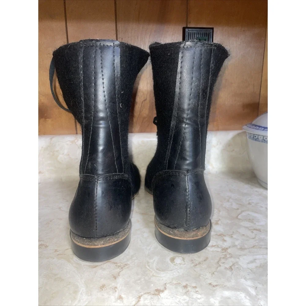 Vintage US Air Force Wool‎ Flight Aviation Flying Boots - BILTRIGHT-Duratex
